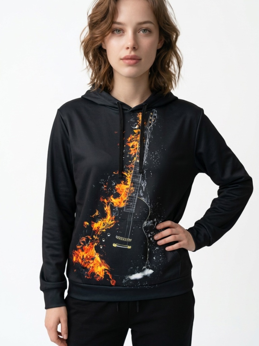 |•Guitar Hoodie•| Size Large